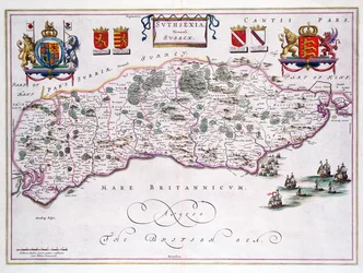 Map of Sussex